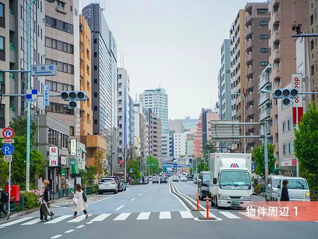曙橋駅周辺の街並み