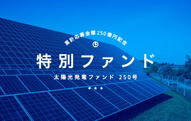 累計応募金額250億円記念 特別ファンド